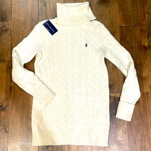 Polo Sport cream sweater dress